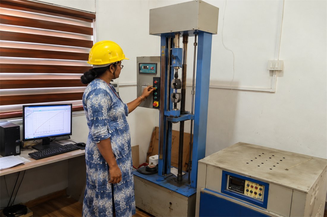 In-house quality testing lab at Sevana Polymers