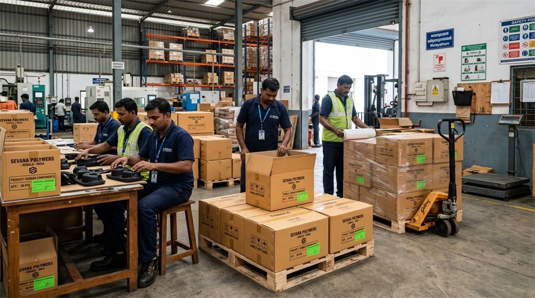Sevana Polymers packaging and dispatch bay