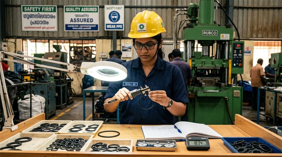 In-process semi-finished goods inspection at Sevana Polymers